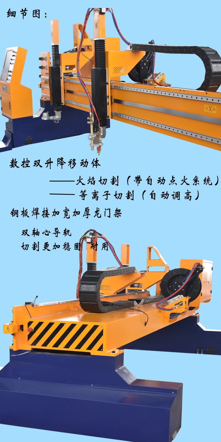 XRSK-LMS重型龍門式數控切割機細節圖